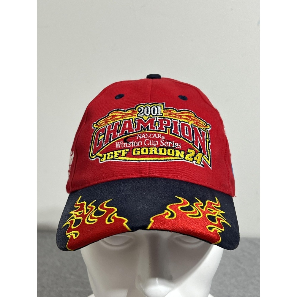 Vintage Jeff Gordon Hat Cap Strap Back NASCAR Winston Cup Series Mens 2001